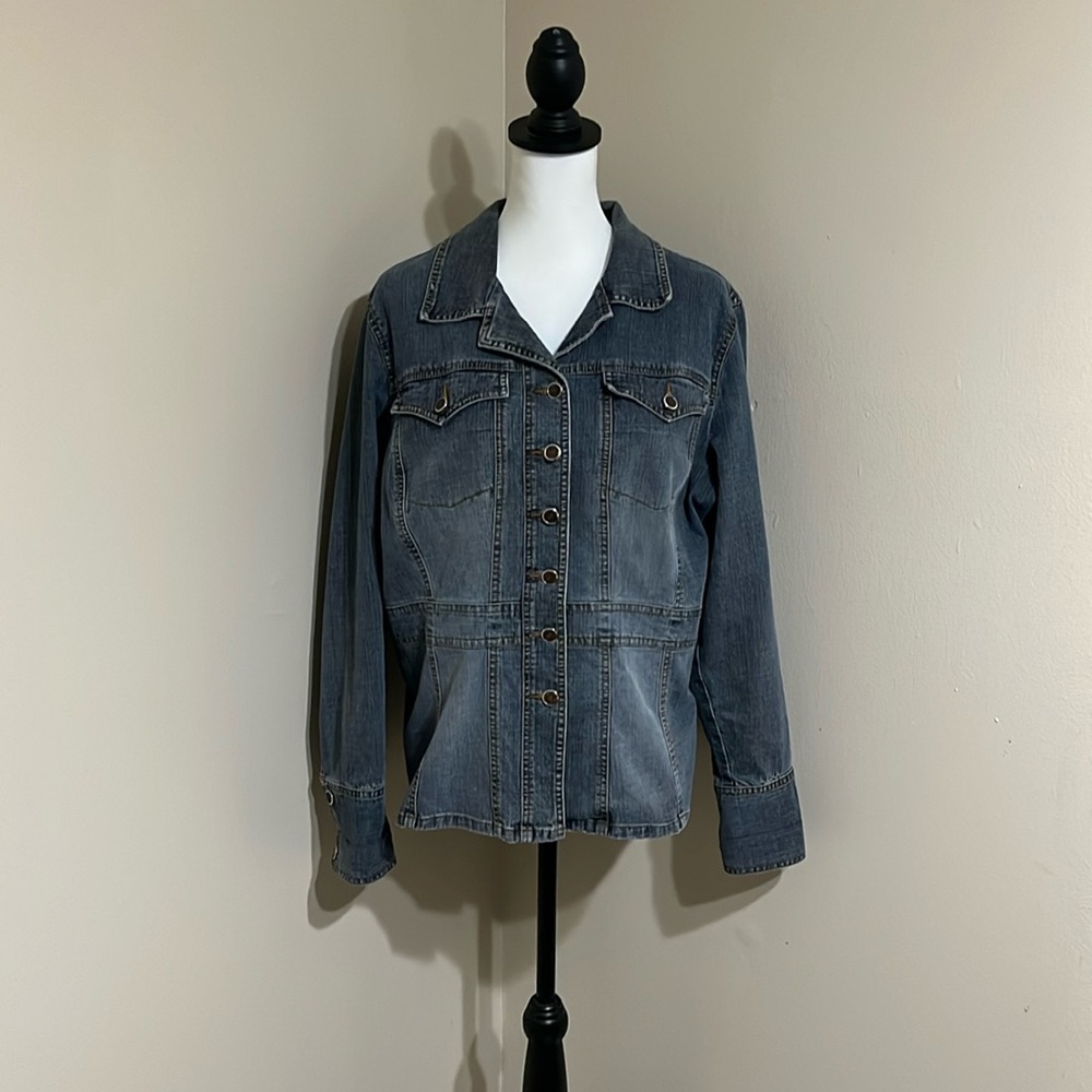 Vintage High Sierra XL Women's Dark Blue Denim Jean Jacket EUC